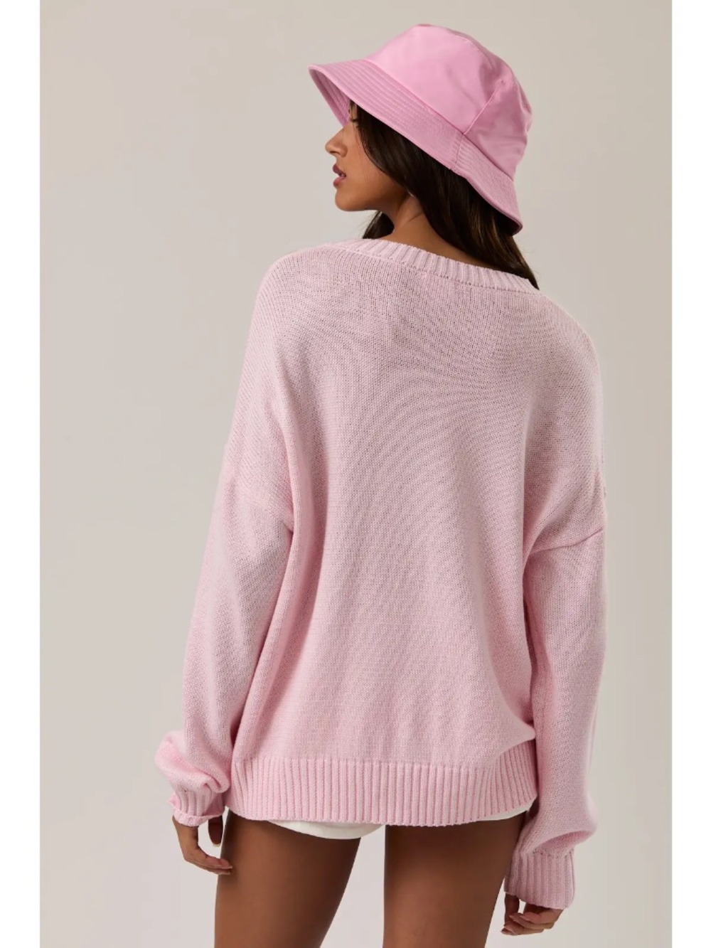 NWT Pink Golden Retriever Graphic Crewneck Sweater - Picture 2 of 5